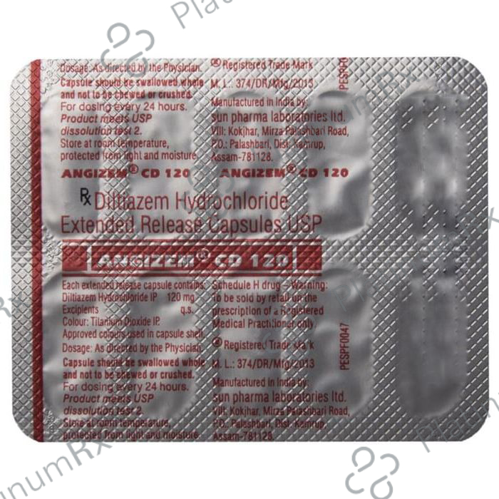 Angizem CD 120mg Capsule 10s