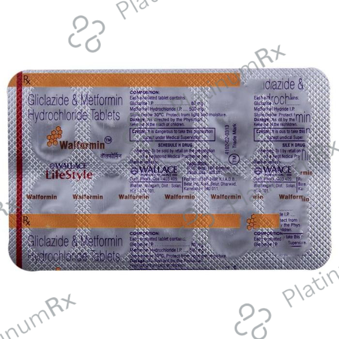 Walformin 80/500mg Tablet 10s