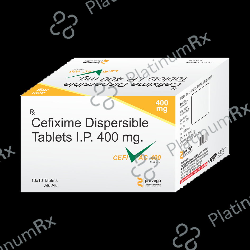 Cefivac 400mg Tablet DT 10s