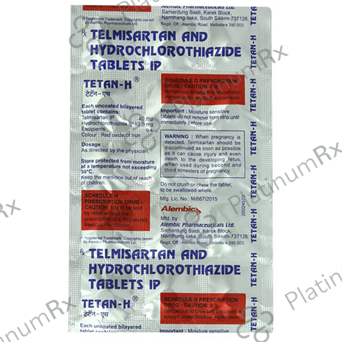 Tetan H 12.5/40mg Tablet 15s