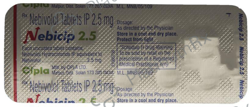 Nebicip 2.5mg Tablet 10s