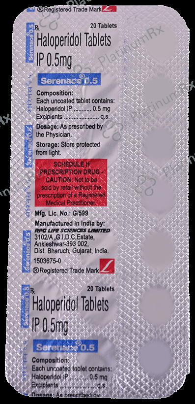 Serenace 0.5mg Tablet 20s