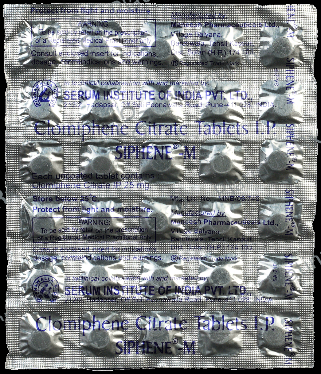 Siphene M 25mg Tablet 30s