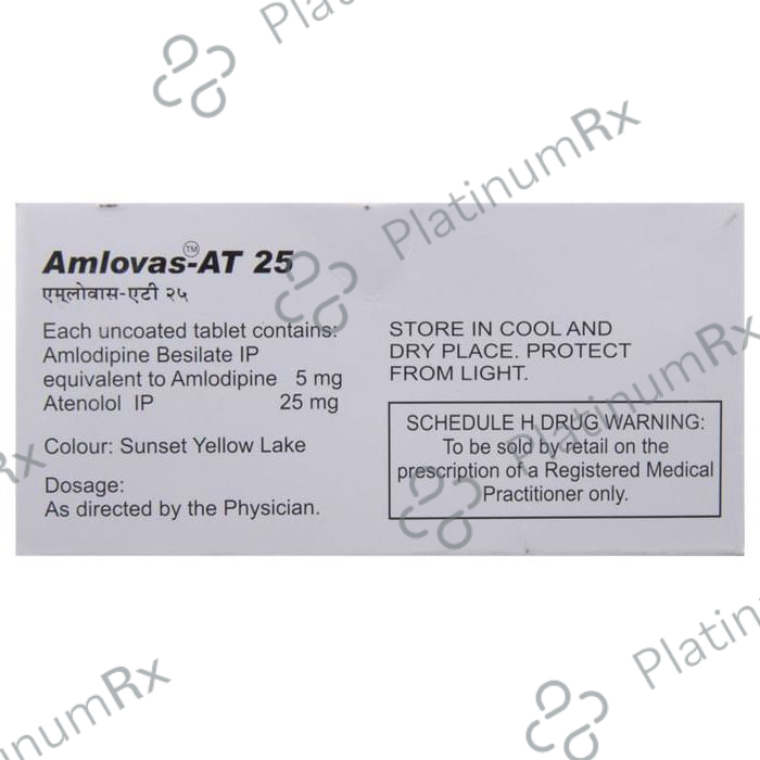 Amlovas AT 5/25mg Tablet 15s