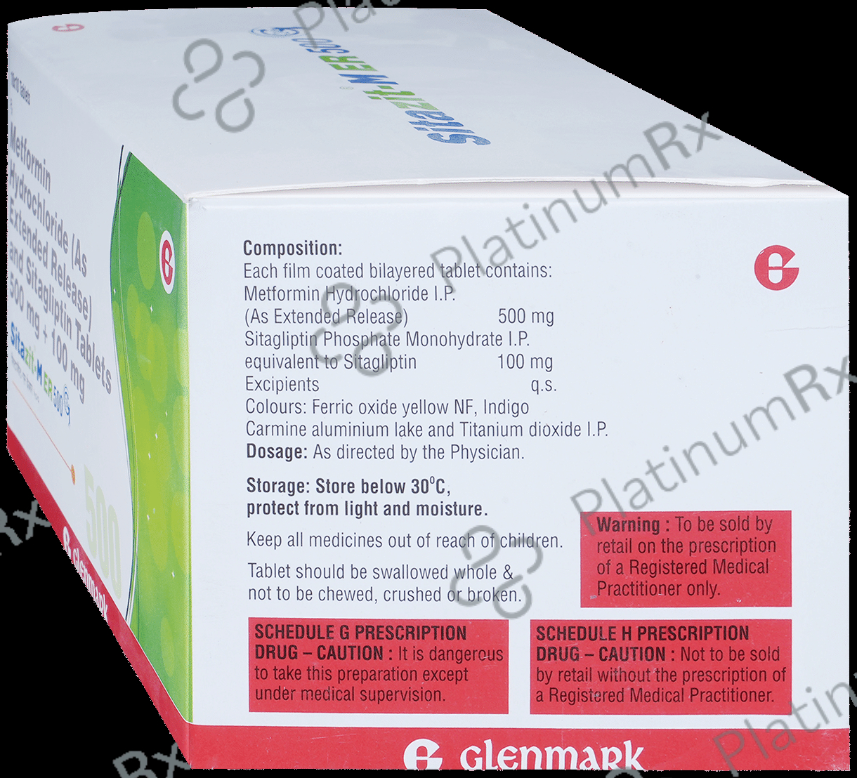 Sitazit M ER 500/100mg Tablet 10s