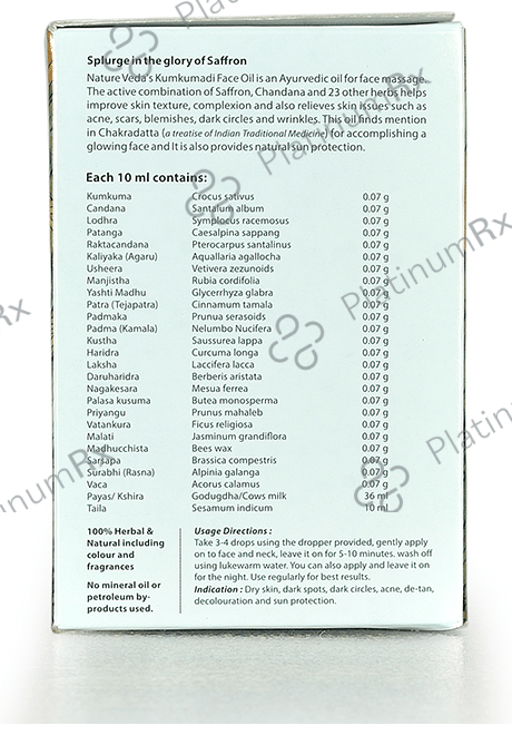 Nature's Veda Kumkumadi Face Oil