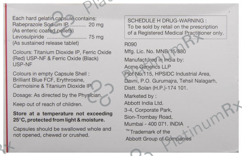 Enliva 20/75mg Capsule SR 10s