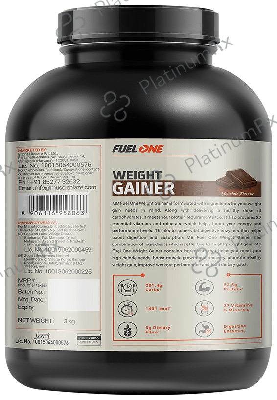 MuscleBlaze MB Fuel One Weight Gainer Chocolate