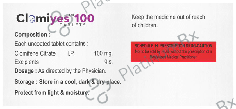 Clomiyes 100mg Tablet