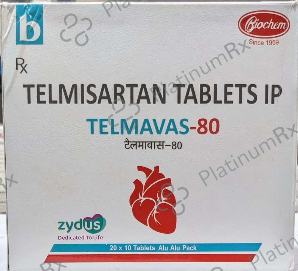 Telmavas 80mg Tab