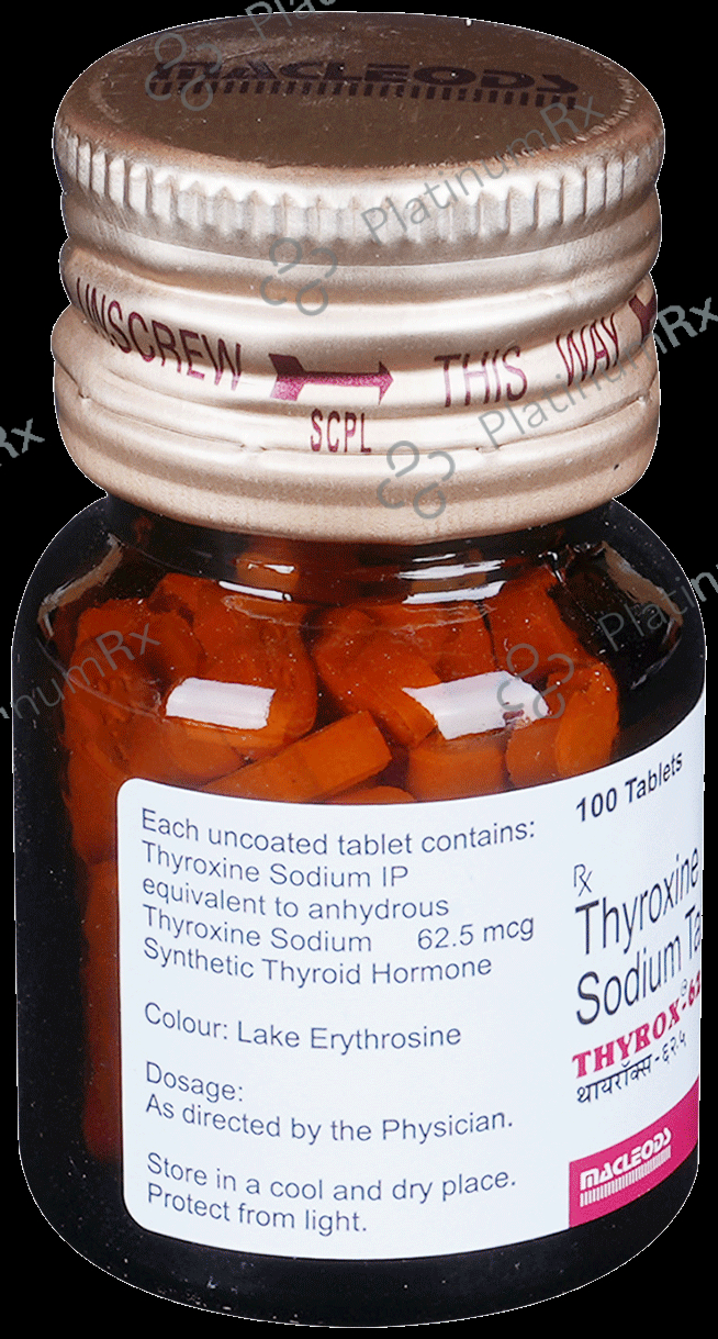 Thyrox 62.5mcg Tablet 100s