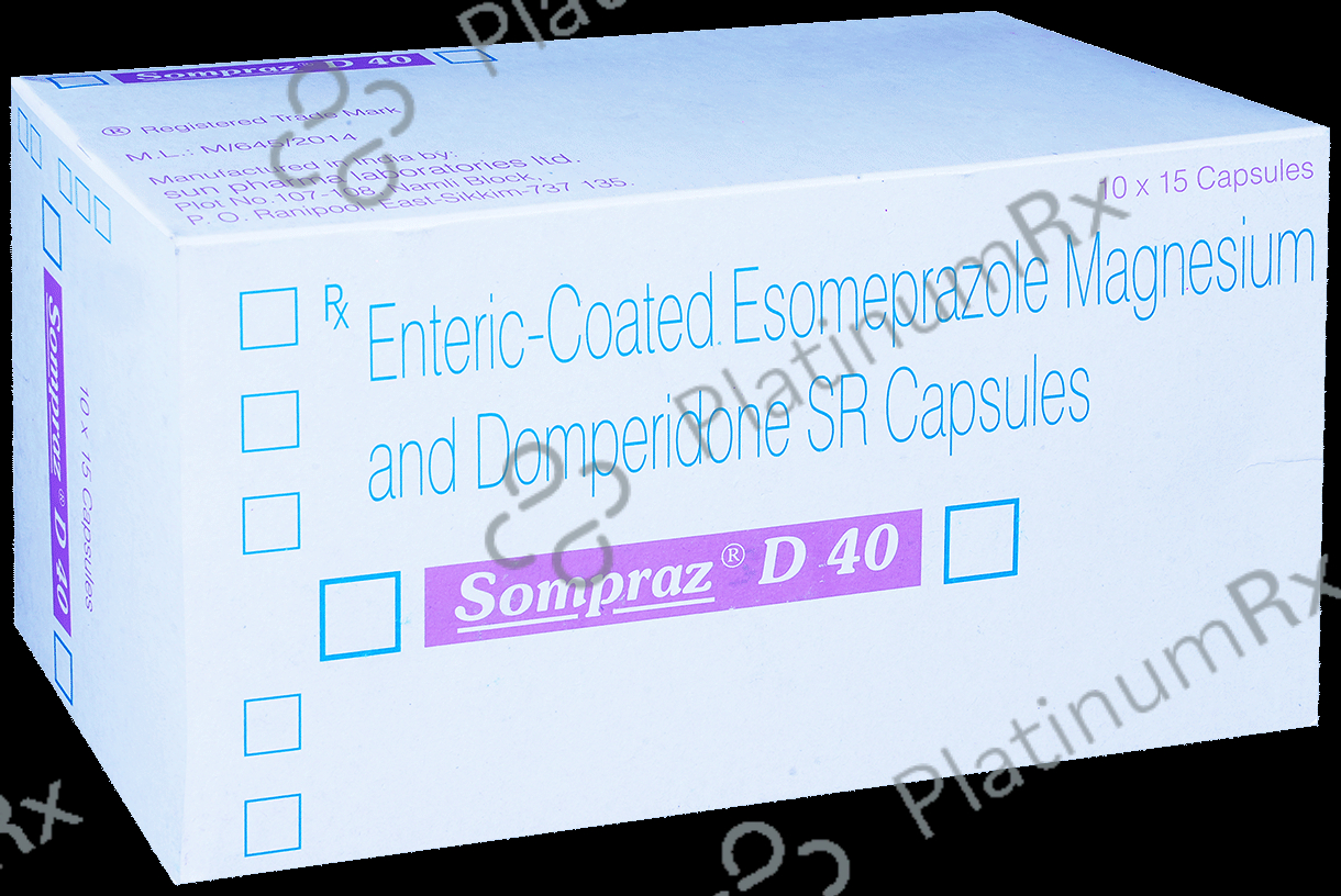 Sompraz D 40/30mg Capsule SR 15s