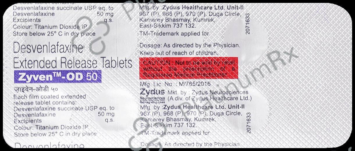 Zyven OD 50mg Tablet 10s