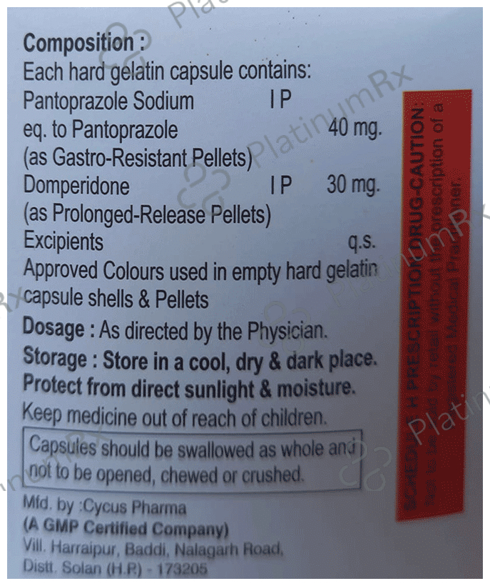 Curepanta DSR 30/40mg Capsule 10s
