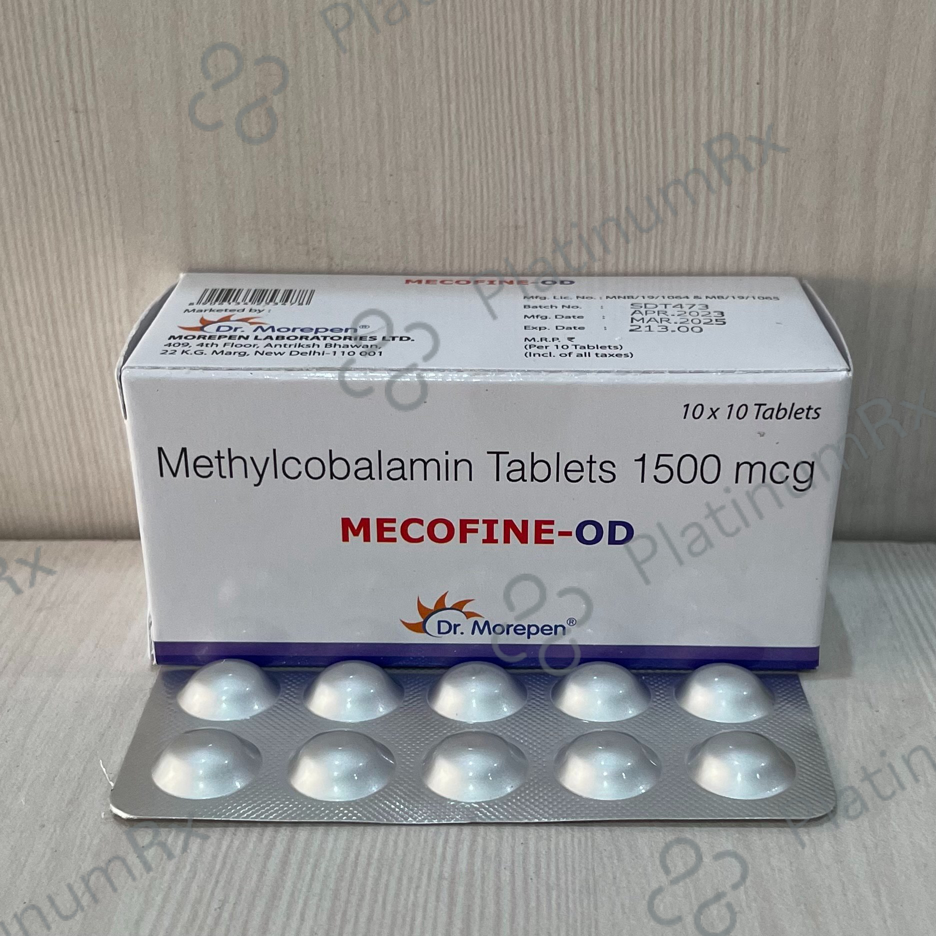 Mecofine OD 1500mcg Tablet 10s
