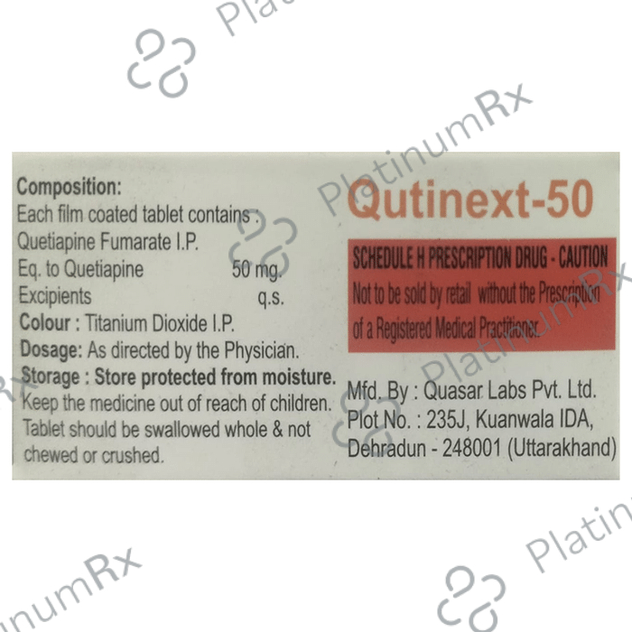 Qutinext 50 Tablet