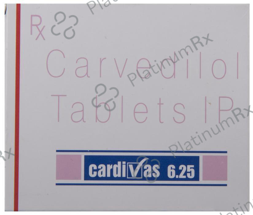 Cardivas 6.25mg Tablet 10s