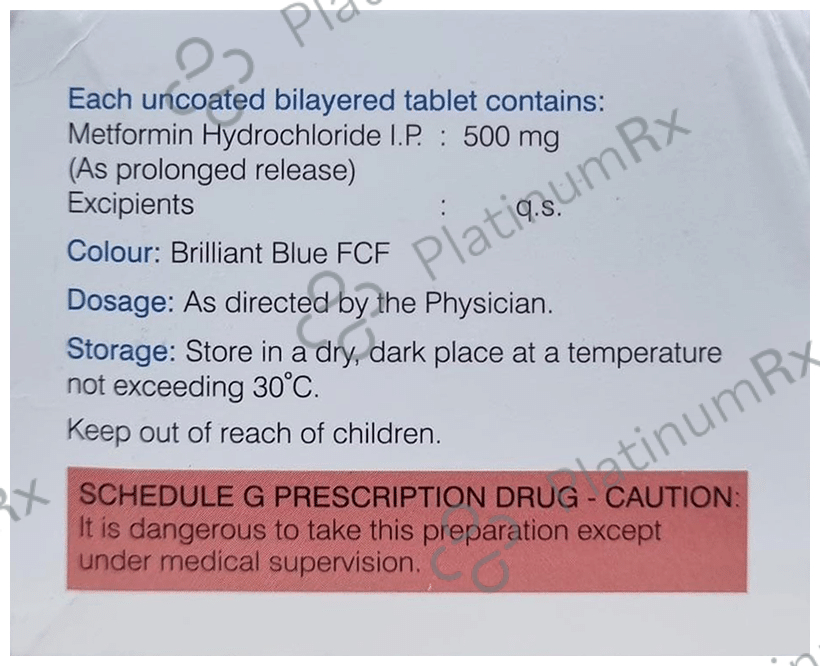 MR Met 500mg IPR Tablet 10s