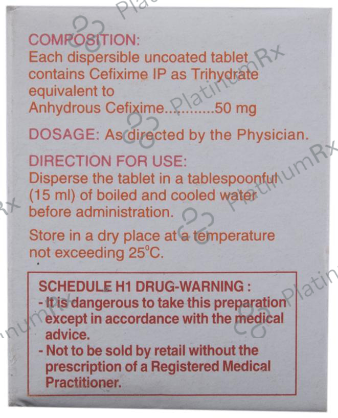 Zifi 50mg DT Tablet 10s