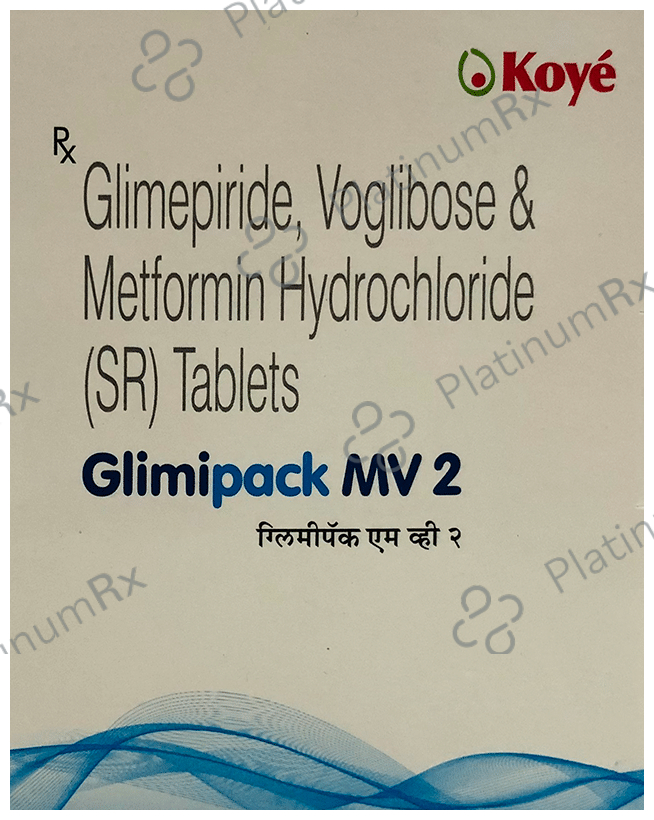 Glimipack MV 2 Tablet SR 10 tablets