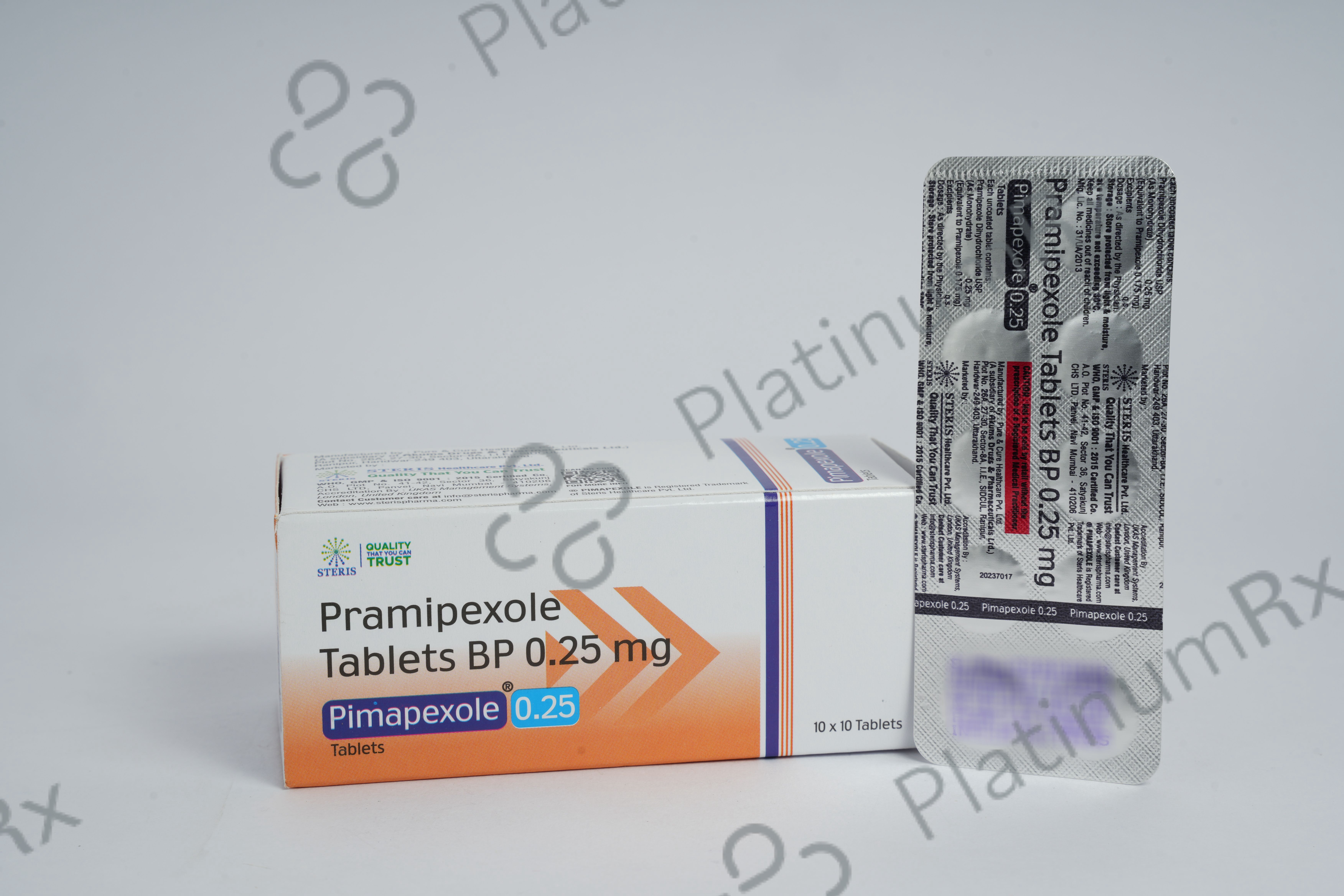 Pimapexole 0.25mg Tablet 10s