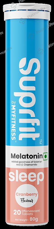 Superfit Melatonin Effervescent Tablet Cranberry