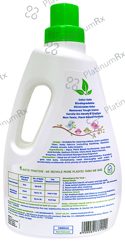 Mamaearth Plant-Based Laundry Detergent for Babies 1000 ml