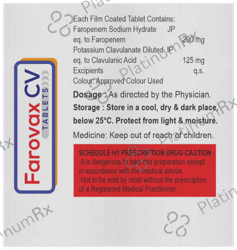 Farovax CV 200mg/125mg Tablet