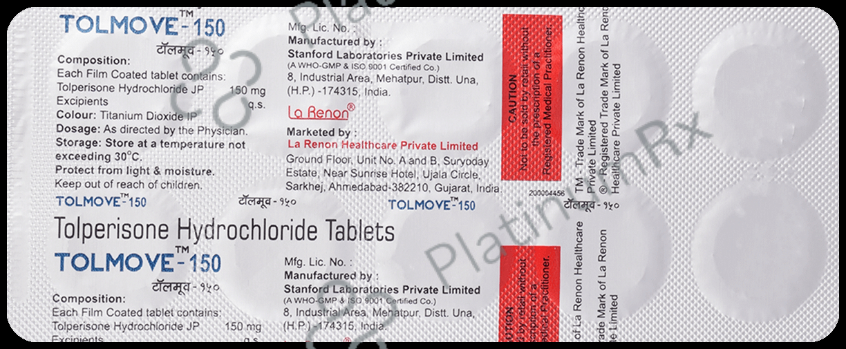 Tolmove 150mg Tablet 10s