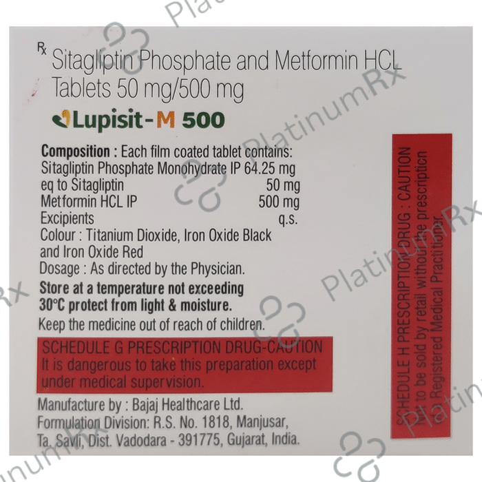 Lupisit M 50/500mg Tablet 10s