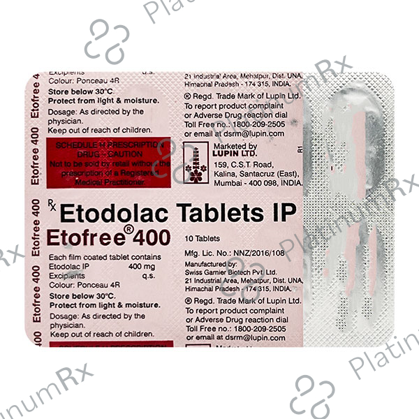 Etofree 400mg Tablet 10s