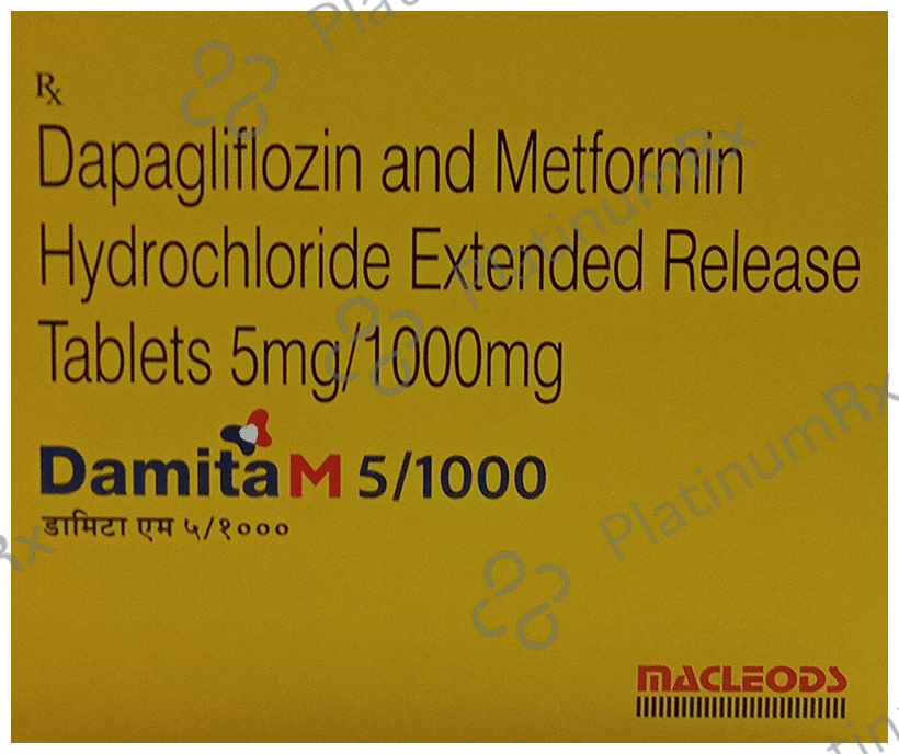 Damita M 5/1000 Tablet ER 15 Tablet ER