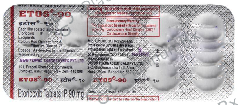 Etos 90mg Tablet 10s