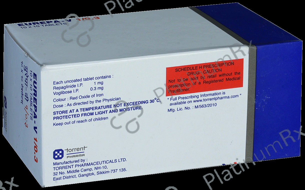 Eurepa V 1/0.3mg Tablet 10s