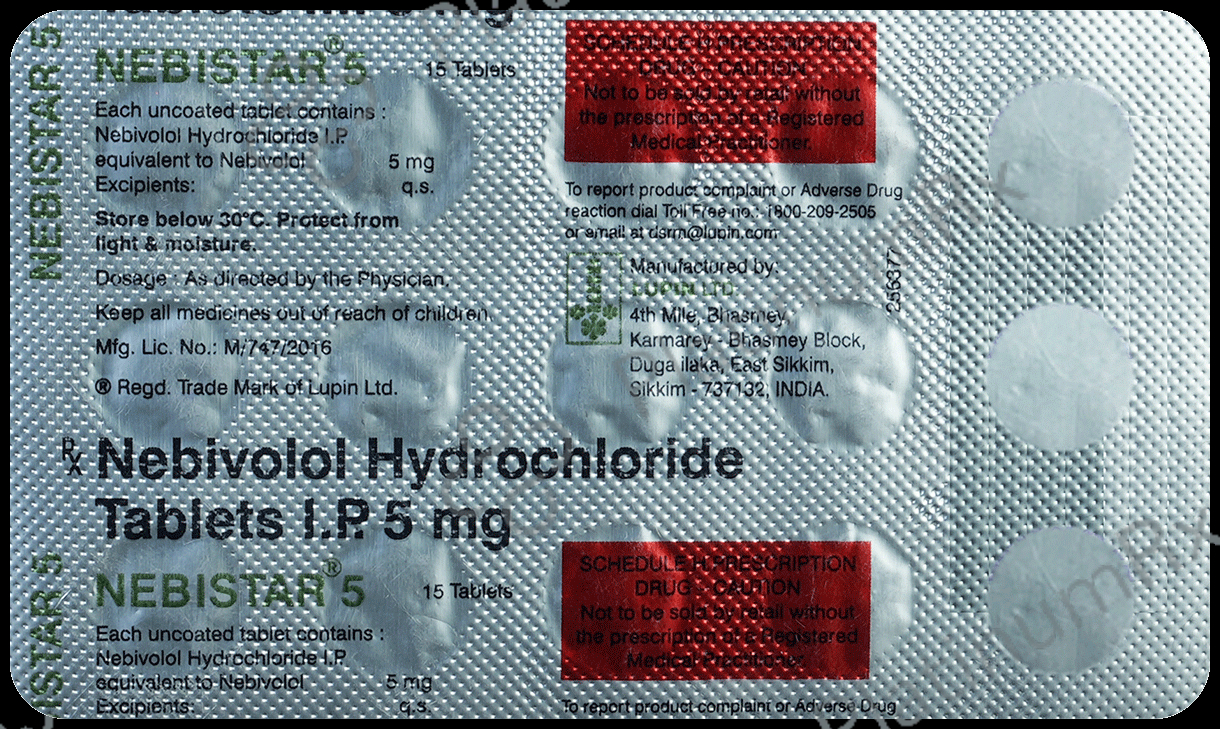 Nebistar SA 5/2.5mg Tablet 15s