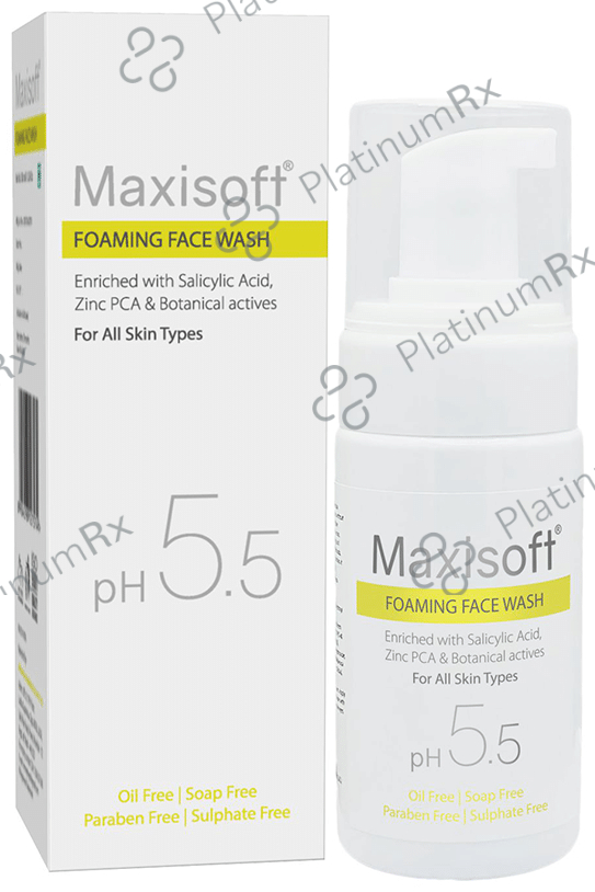 Maxisoft PH 5.5 Foaming Face Wash (100ml Each) 1 Bottle