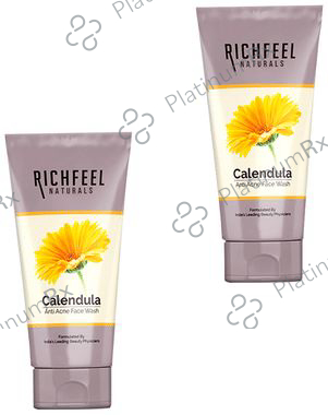 Richfeel Naturals Calendula Anti Acne Face Wash (100gm Each) 2 Tube