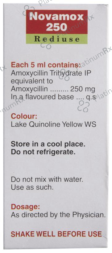 Novamox 250mg Rediuse Oral Suspension 60ml