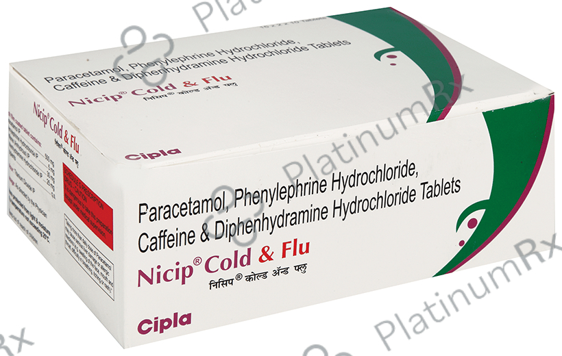 Nicip Cold & Flu 30mg Tab 10s