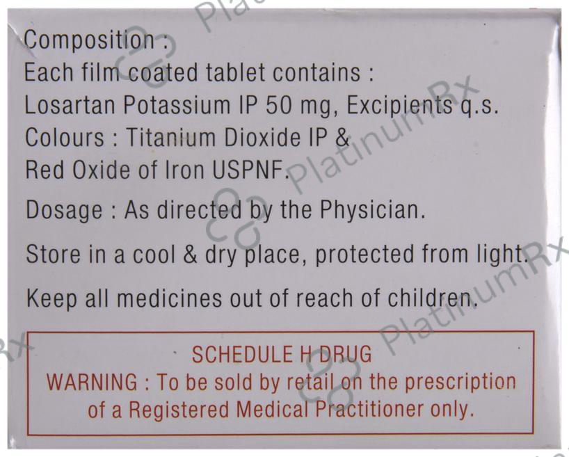 Losar 50mg Tablet 15s