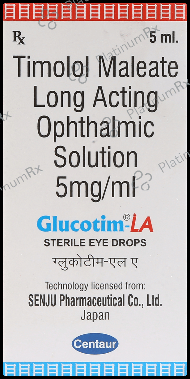 Glucotim LA 0.5% Eye Drop 5ml