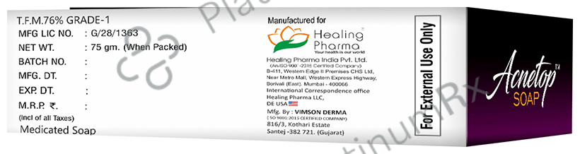 Healing Pharma Acnetop Soap 75gm