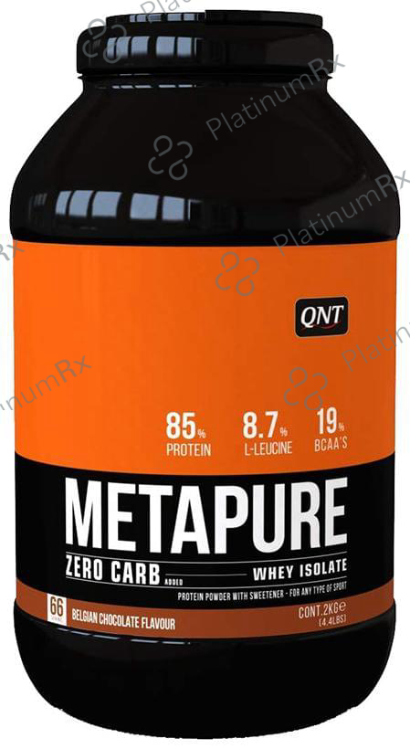 QNT Metapure Whey Isolate Zero Carb Powder Belgian Chocolate
