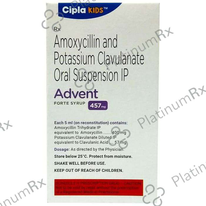 Advent Forte 457mg Syrup Tangy Orange 60ml