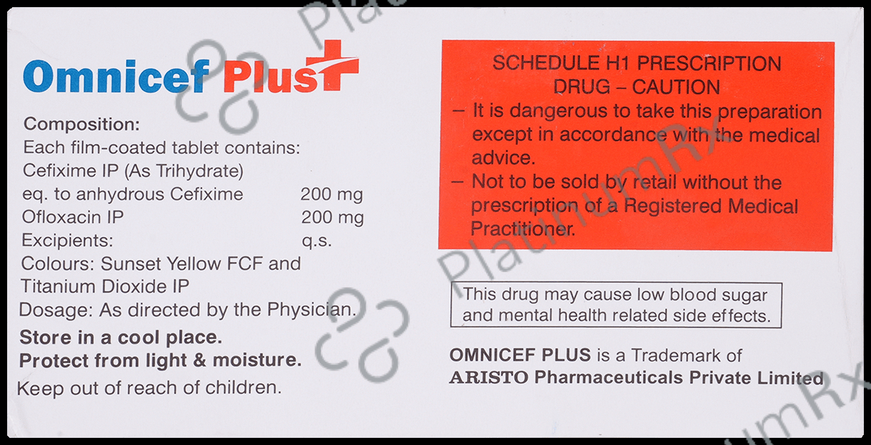 Omnicef Plus 200mg/200mg Tablet
