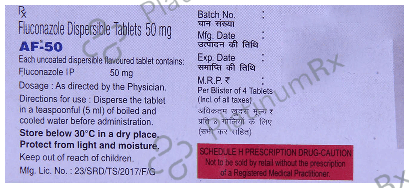 AF 50mg Tablet DT 4s
