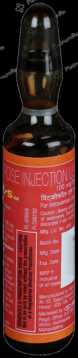 Vitcofol S 100mg Injection