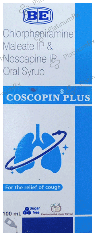 Coscopin Plus Syrup Passion fruit & cherry Sugar Free