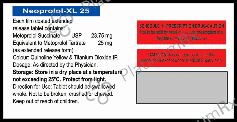 Neoprolol-XL 25 Tablet