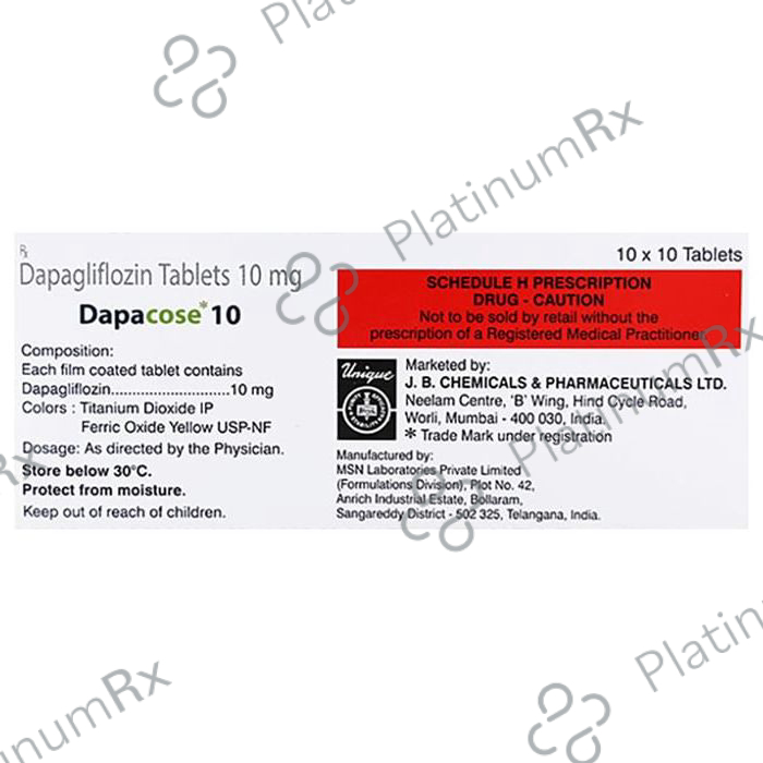 Dapacose 10mg Tablet 10s